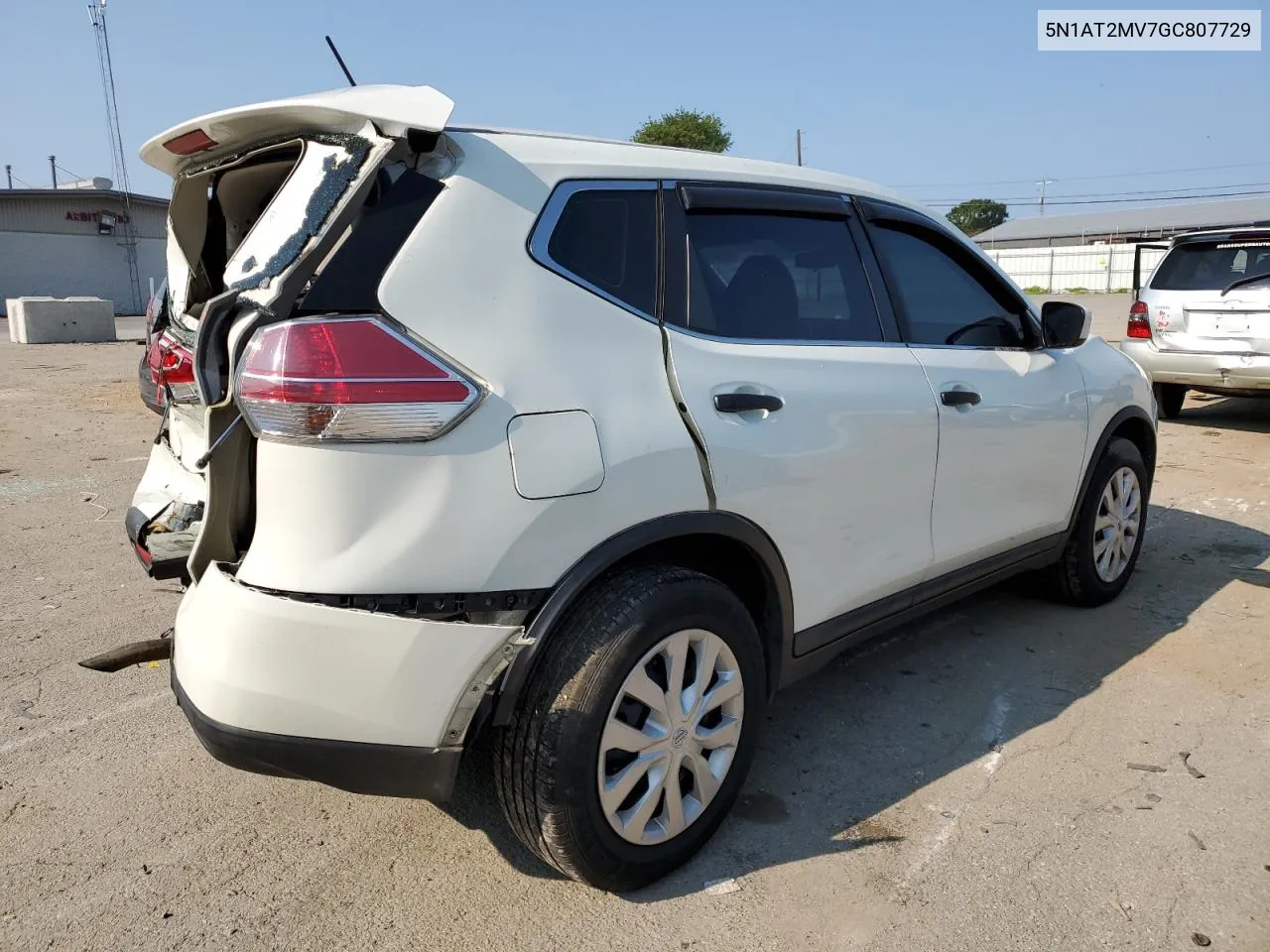 2016 Nissan Rogue S VIN: 5N1AT2MV7GC807729 Lot: 75466014