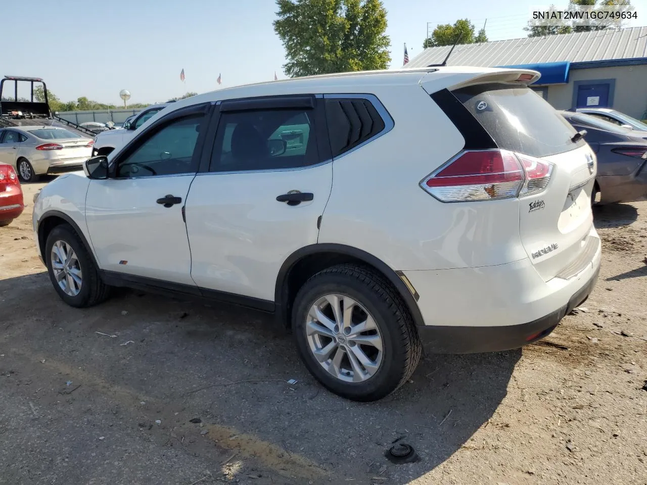 2016 Nissan Rogue S VIN: 5N1AT2MV1GC749634 Lot: 75936844