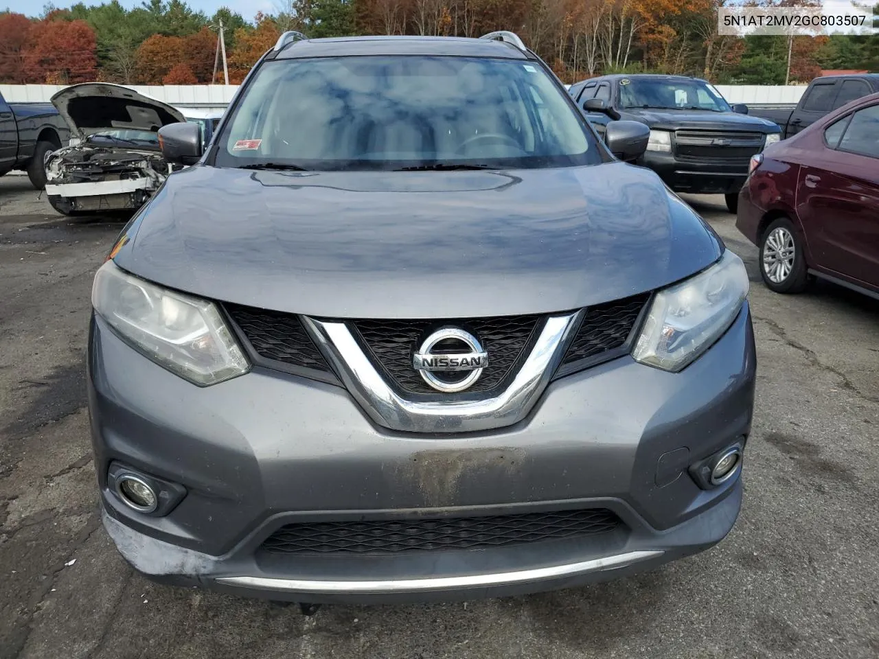 2016 Nissan Rogue S VIN: 5N1AT2MV2GC803507 Lot: 76263444