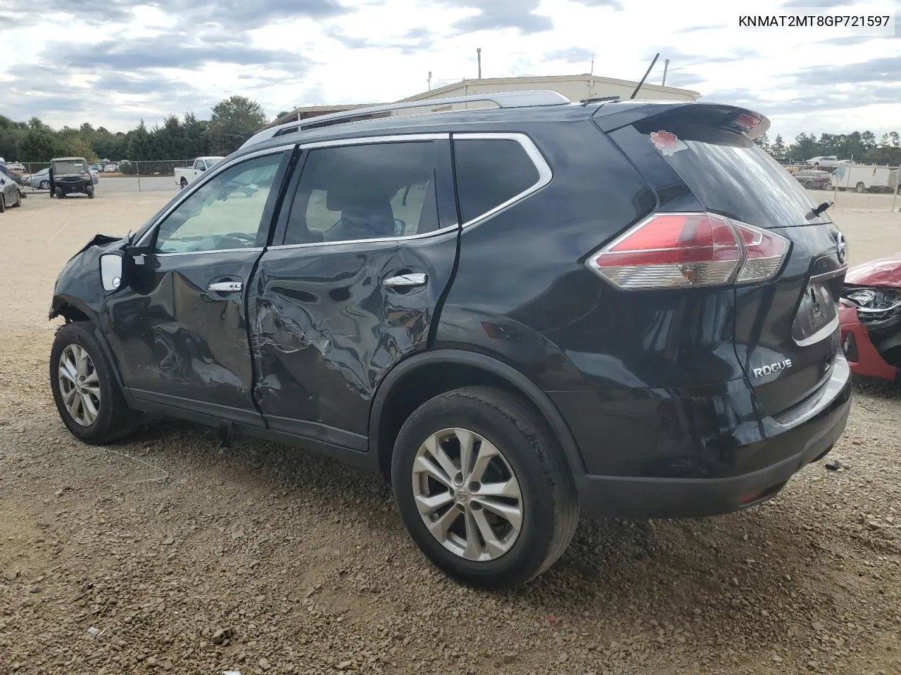 2016 Nissan Rogue S VIN: KNMAT2MT8GP721597 Lot: 76337864