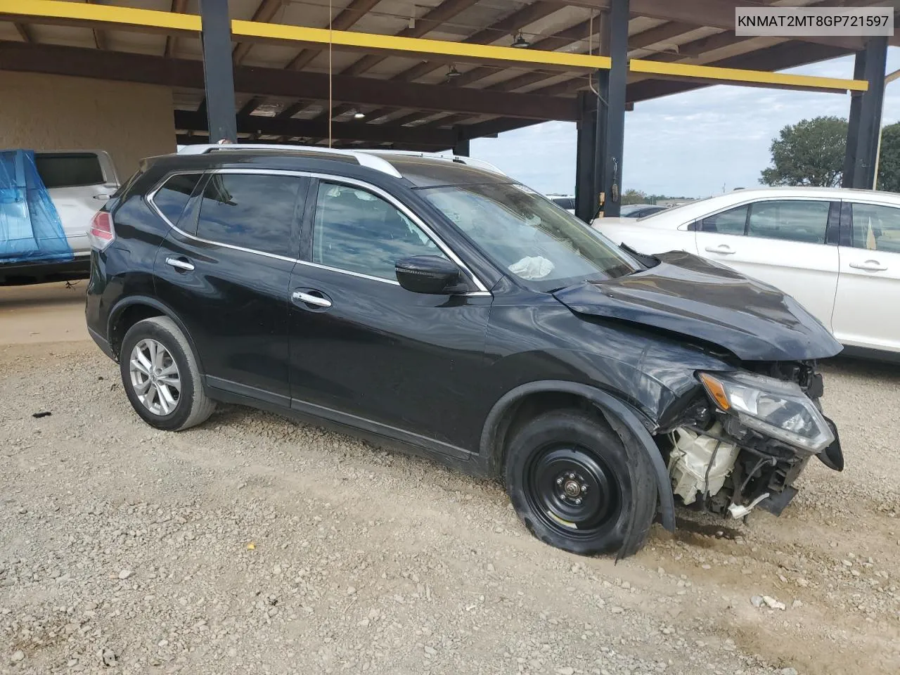 2016 Nissan Rogue S VIN: KNMAT2MT8GP721597 Lot: 76337864