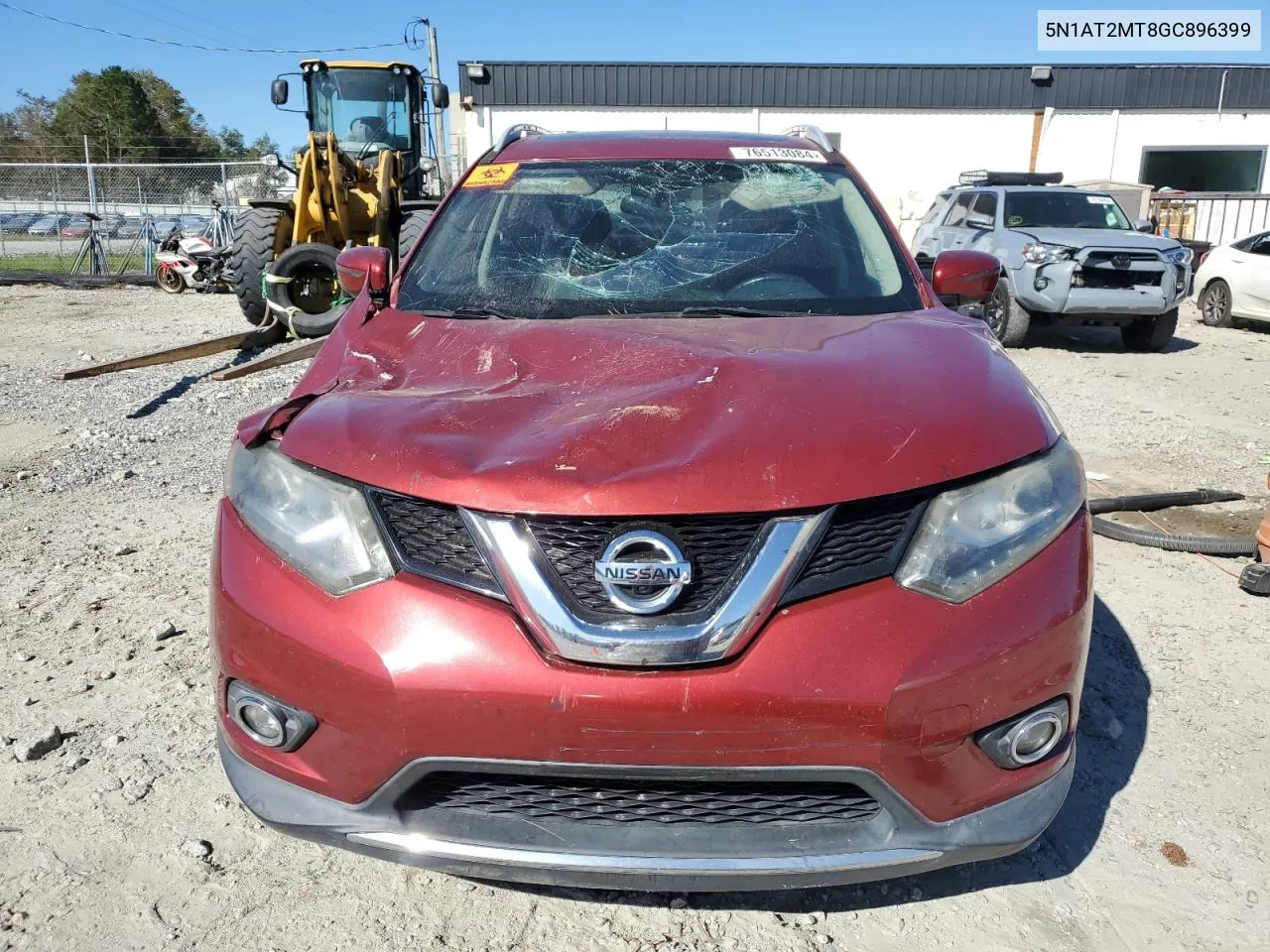 2016 Nissan Rogue S VIN: 5N1AT2MT8GC896399 Lot: 76513084