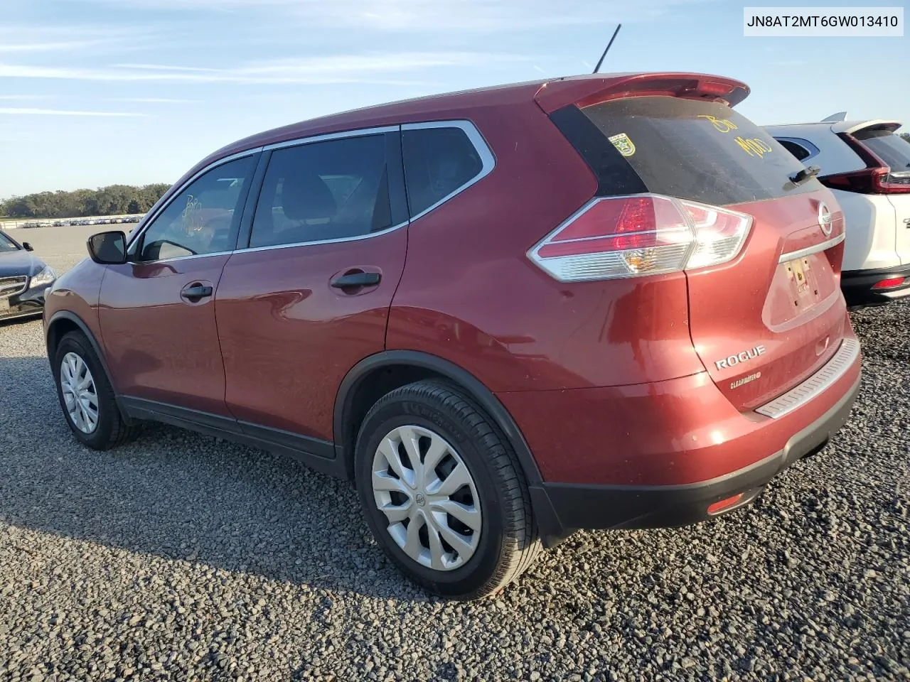 2016 Nissan Rogue S VIN: JN8AT2MT6GW013410 Lot: 76592144