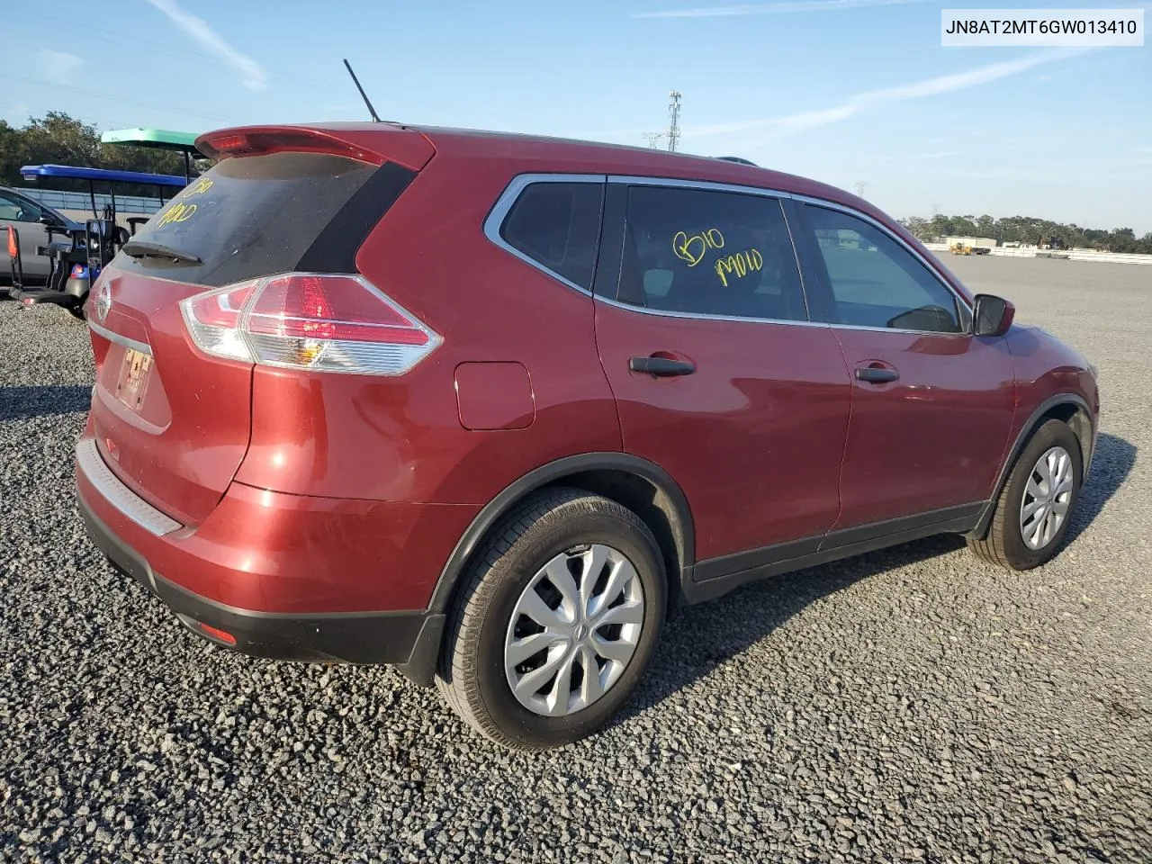 2016 Nissan Rogue S VIN: JN8AT2MT6GW013410 Lot: 76592144