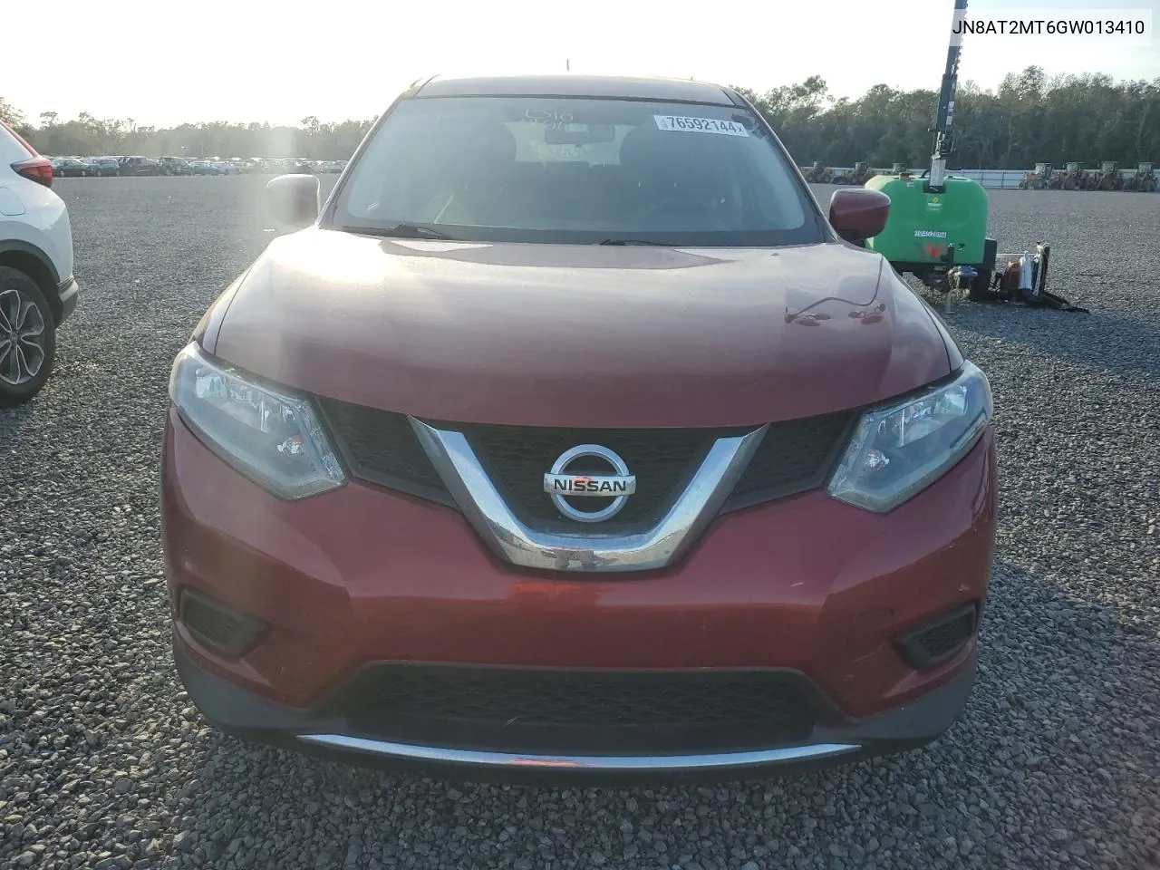 2016 Nissan Rogue S VIN: JN8AT2MT6GW013410 Lot: 76592144