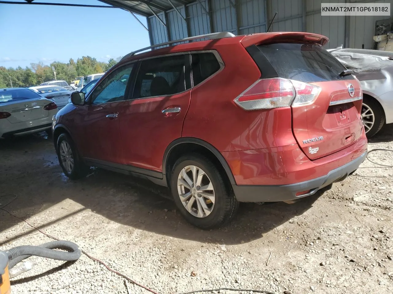 2016 Nissan Rogue S VIN: KNMAT2MT1GP618182 Lot: 76697744