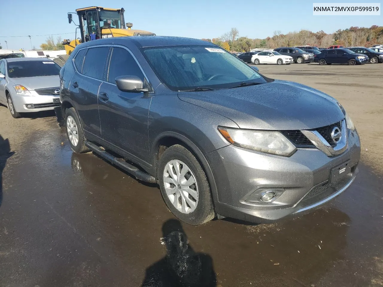 2016 Nissan Rogue S VIN: KNMAT2MVXGP599519 Lot: 76975214