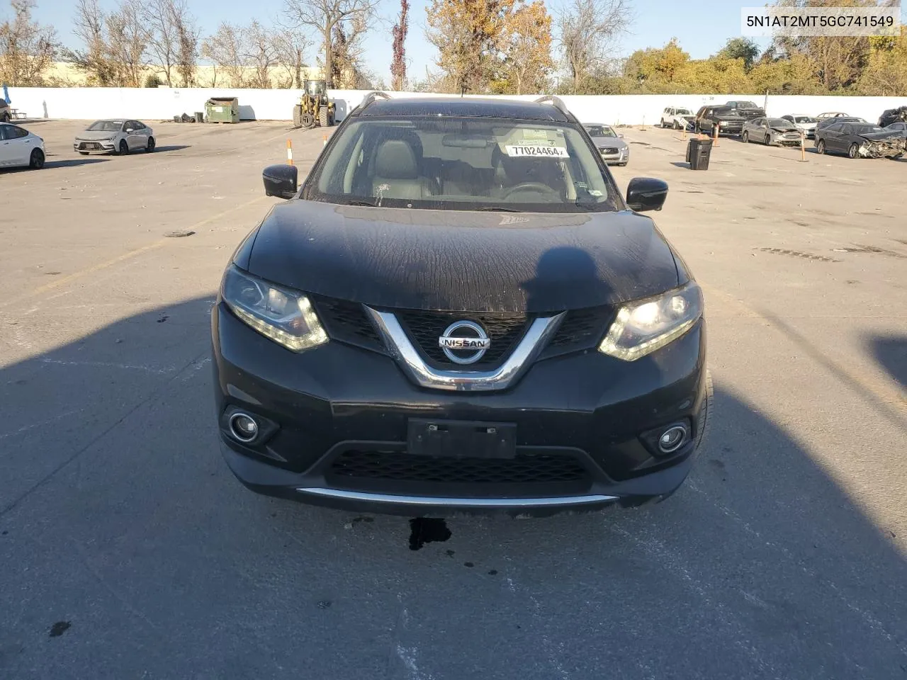 2016 Nissan Rogue S VIN: 5N1AT2MT5GC741549 Lot: 77024464