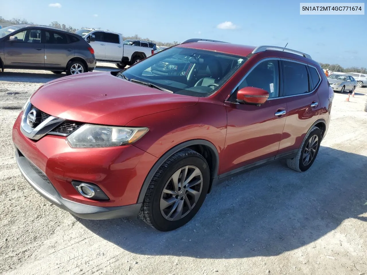 2016 Nissan Rogue S VIN: 5N1AT2MT4GC771674 Lot: 77046264