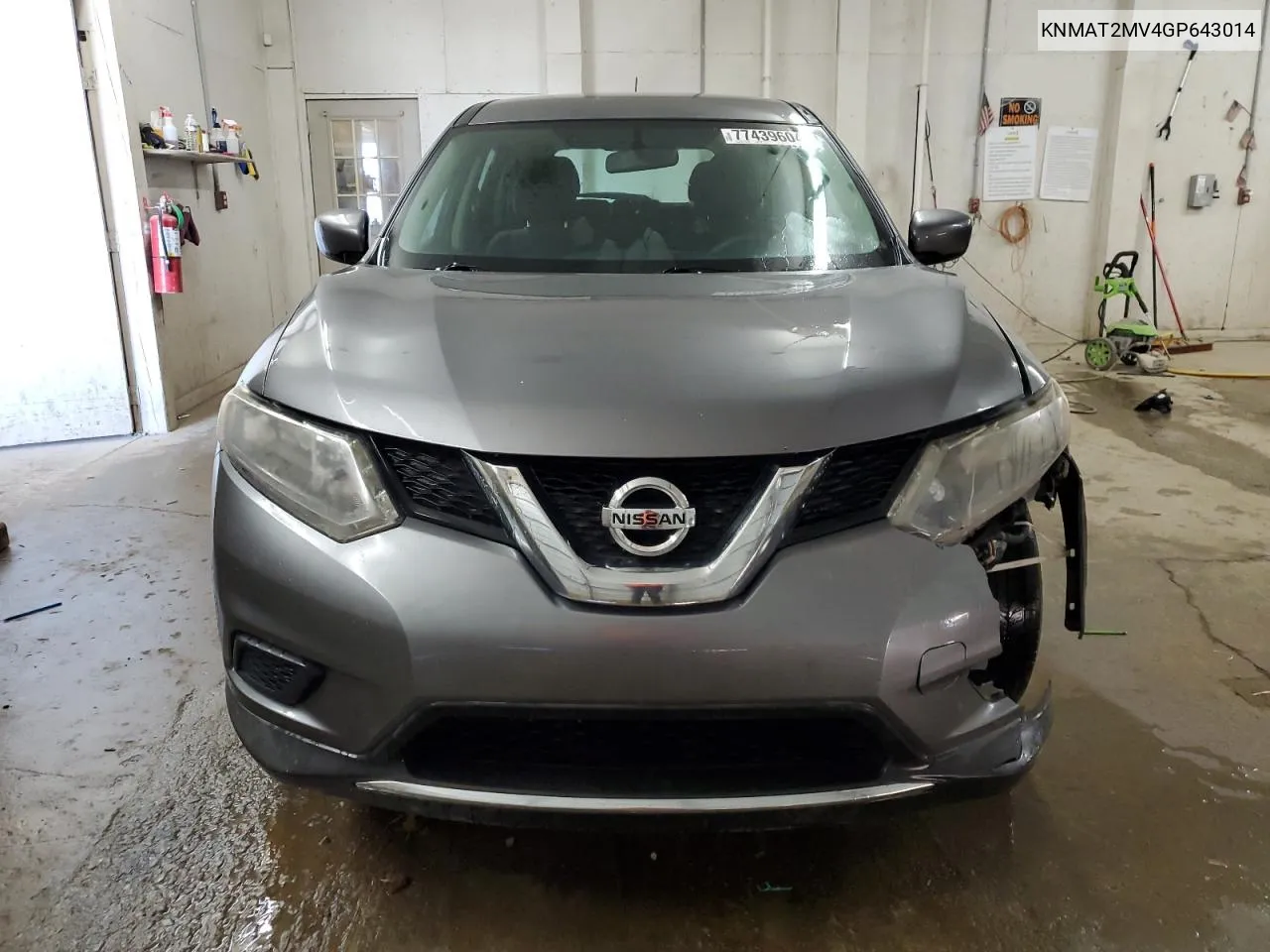 2016 Nissan Rogue S VIN: KNMAT2MV4GP643014 Lot: 77439604