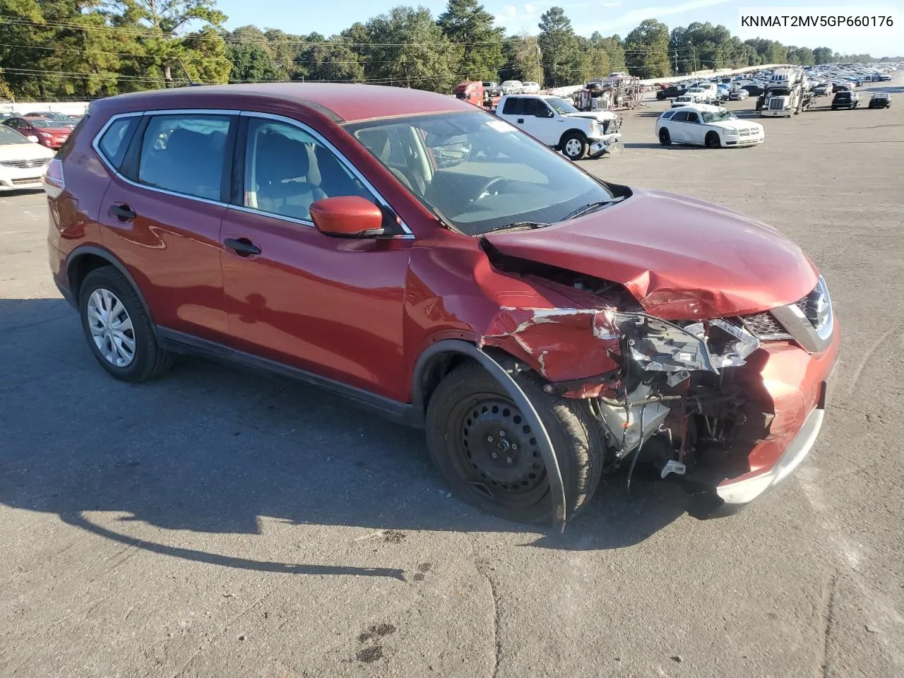 2016 Nissan Rogue S VIN: KNMAT2MV5GP660176 Lot: 77474254