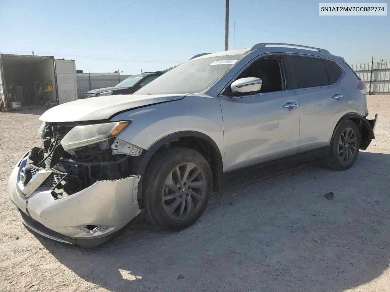 2016 Nissan Rogue S VIN: 5N1AT2MV2GC882774 Lot: 77762884