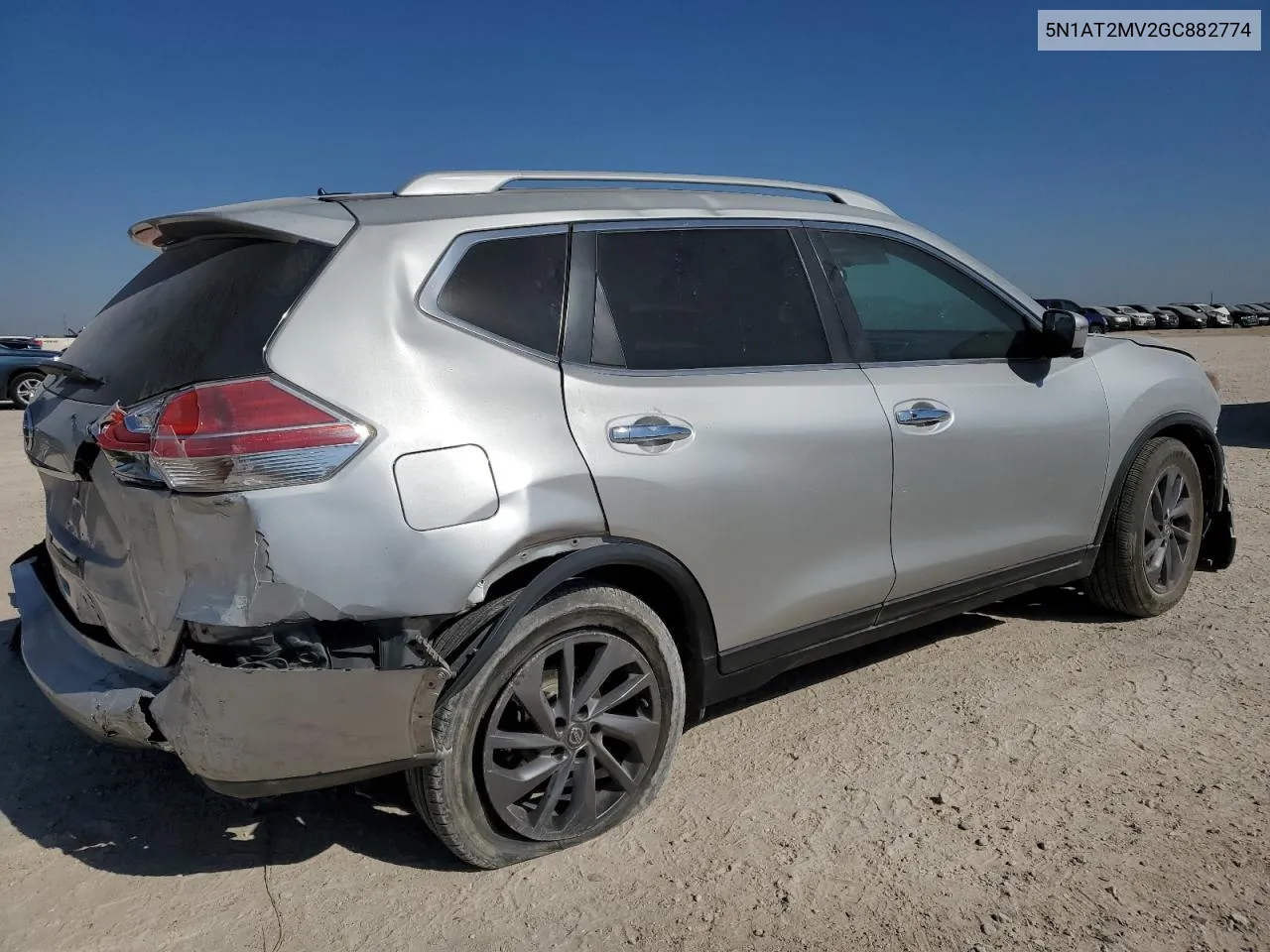 2016 Nissan Rogue S VIN: 5N1AT2MV2GC882774 Lot: 77762884