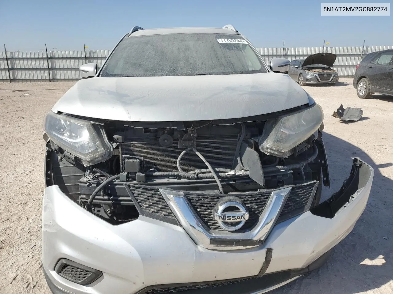 2016 Nissan Rogue S VIN: 5N1AT2MV2GC882774 Lot: 77762884