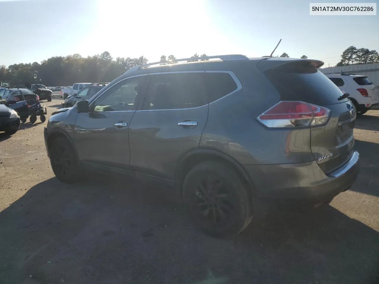 2016 Nissan Rogue S VIN: 5N1AT2MV3GC762286 Lot: 77838574