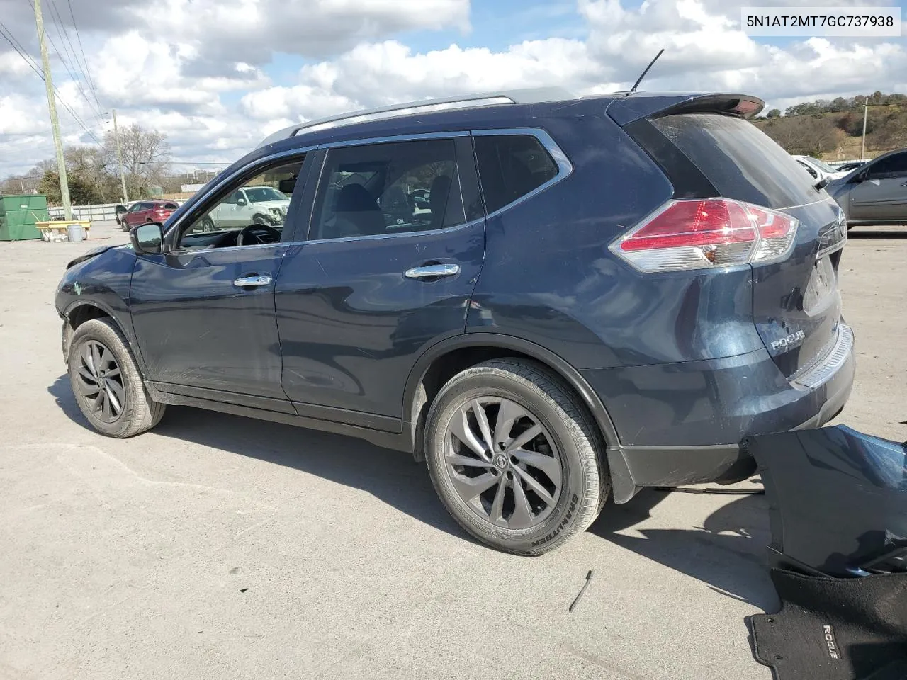 2016 Nissan Rogue S VIN: 5N1AT2MT7GC737938 Lot: 77843424