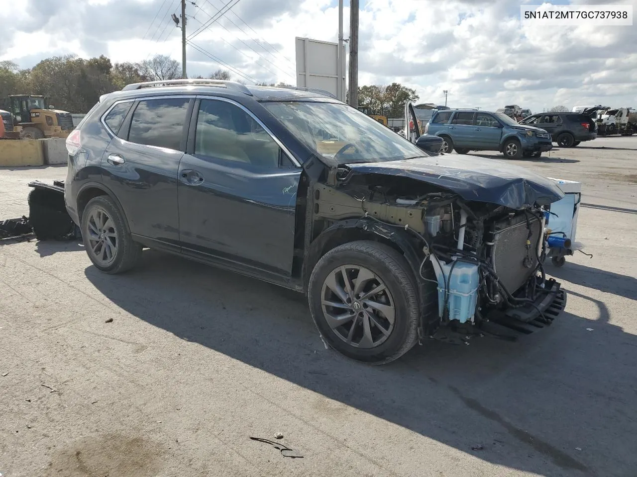 2016 Nissan Rogue S VIN: 5N1AT2MT7GC737938 Lot: 77843424