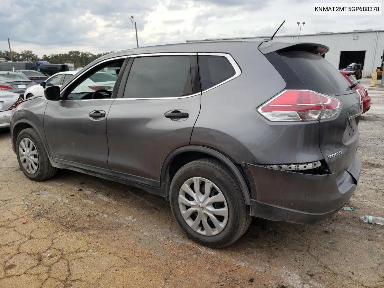 2016 Nissan Rogue S VIN: KNMAT2MT5GP688378 Lot: 78001274