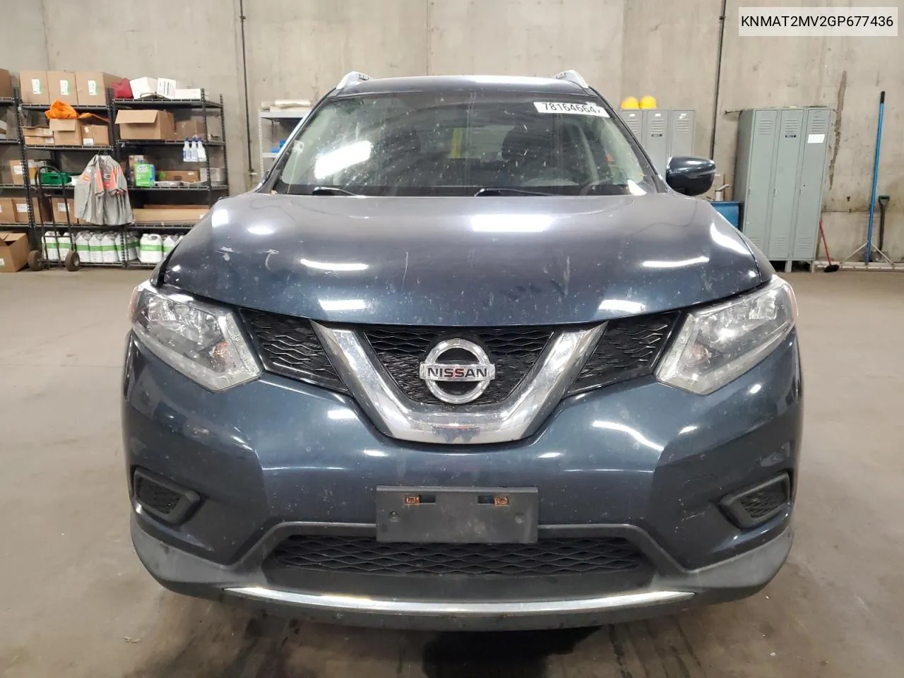 2016 Nissan Rogue S VIN: KNMAT2MV2GP677436 Lot: 78164664