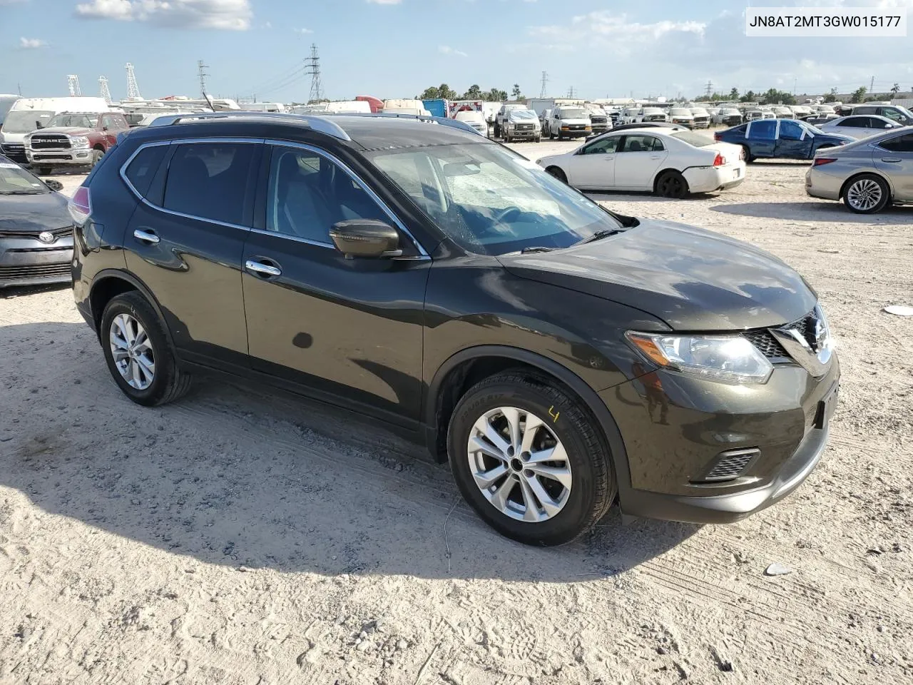 2016 Nissan Rogue S VIN: JN8AT2MT3GW015177 Lot: 78176314