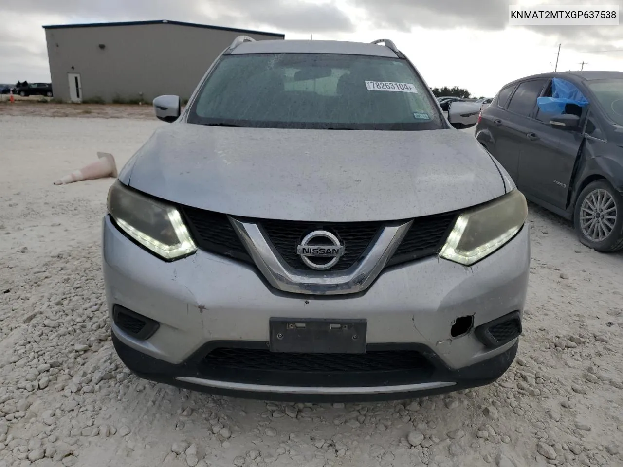 2016 Nissan Rogue S VIN: KNMAT2MTXGP637538 Lot: 78263104