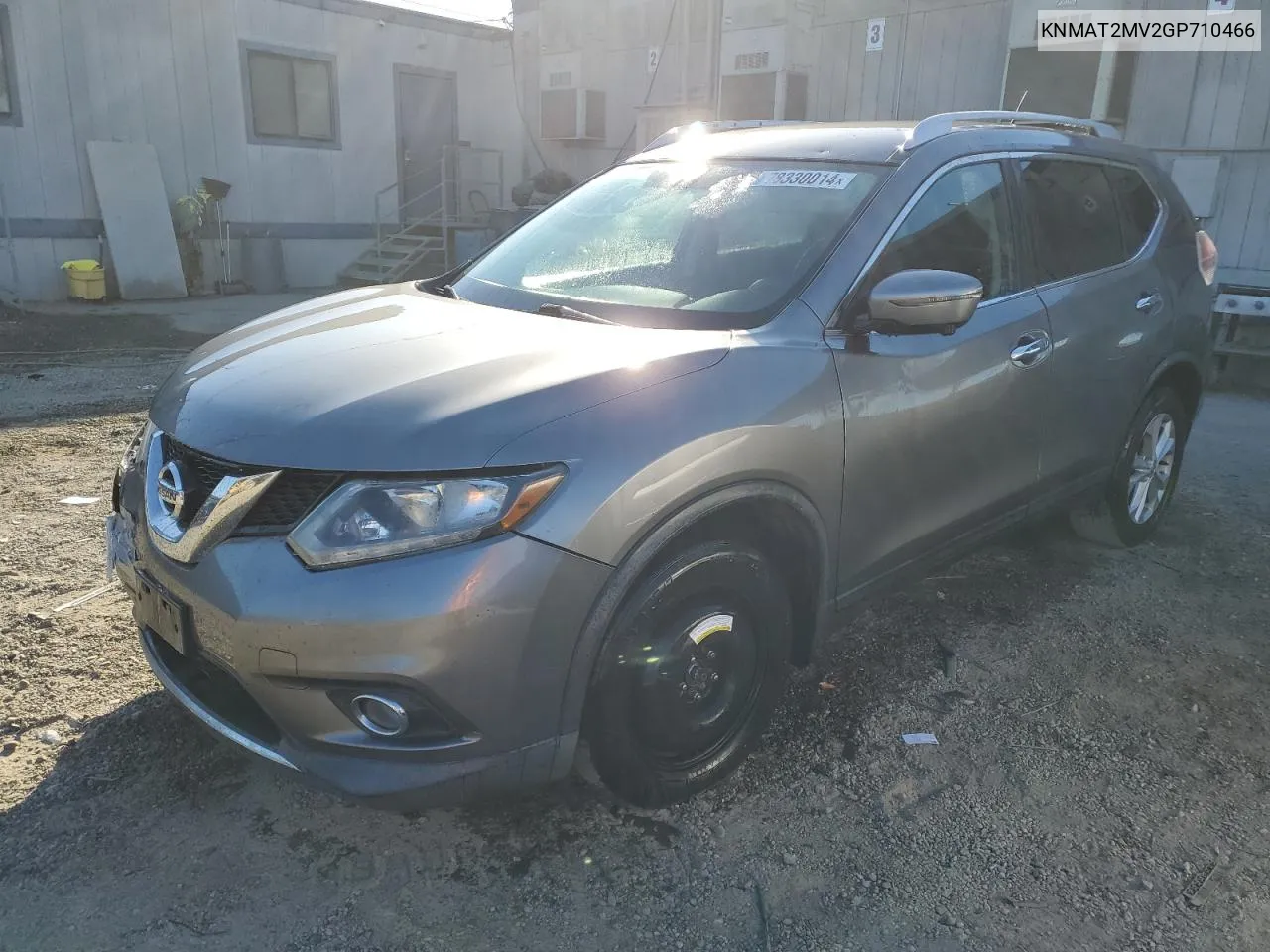 2016 Nissan Rogue S VIN: KNMAT2MV2GP710466 Lot: 78330014