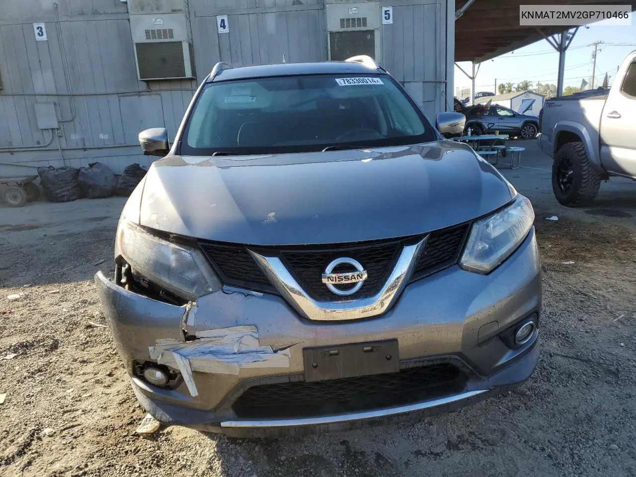 2016 Nissan Rogue S VIN: KNMAT2MV2GP710466 Lot: 78330014