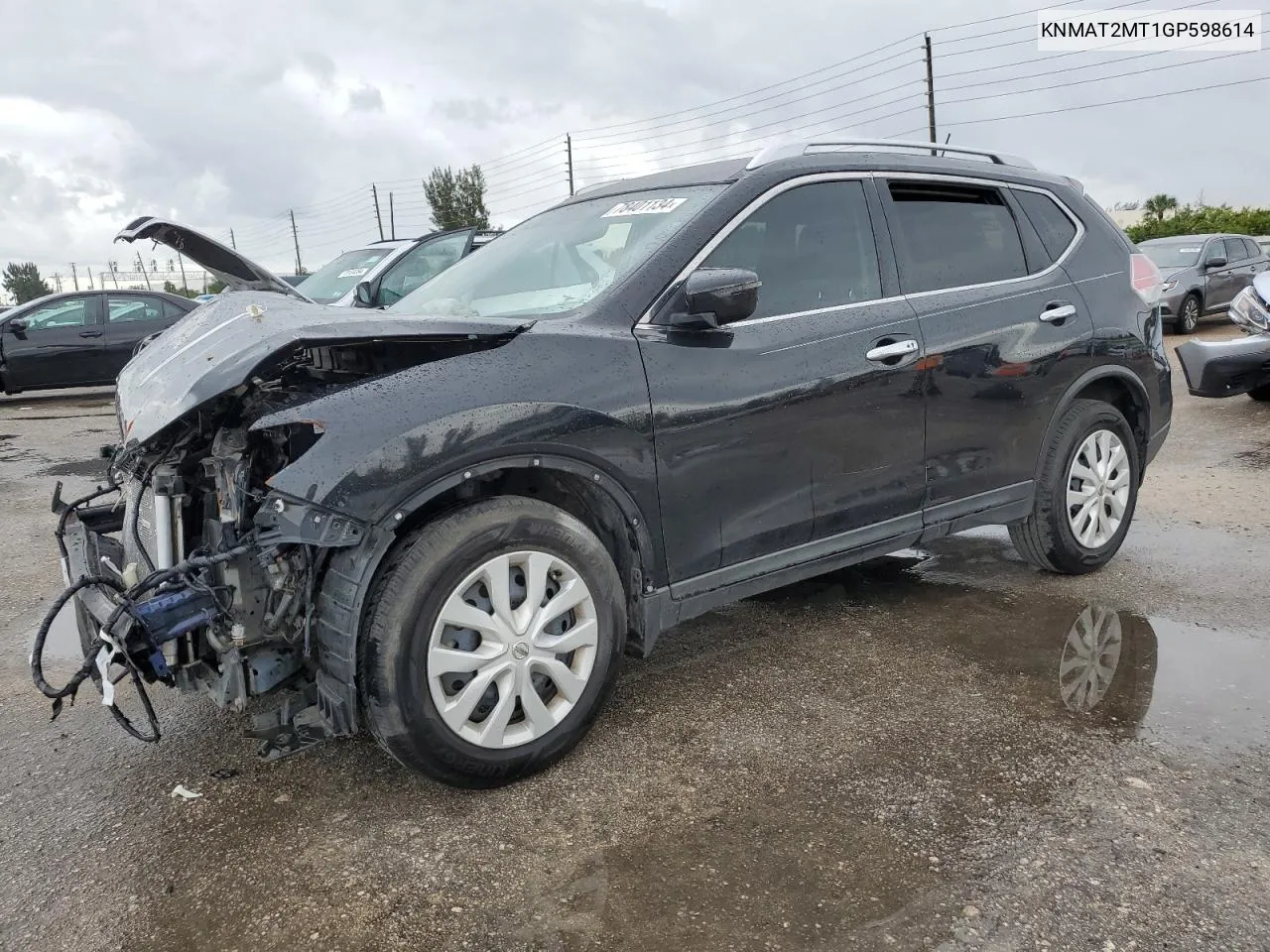 2016 Nissan Rogue S VIN: KNMAT2MT1GP598614 Lot: 78401134