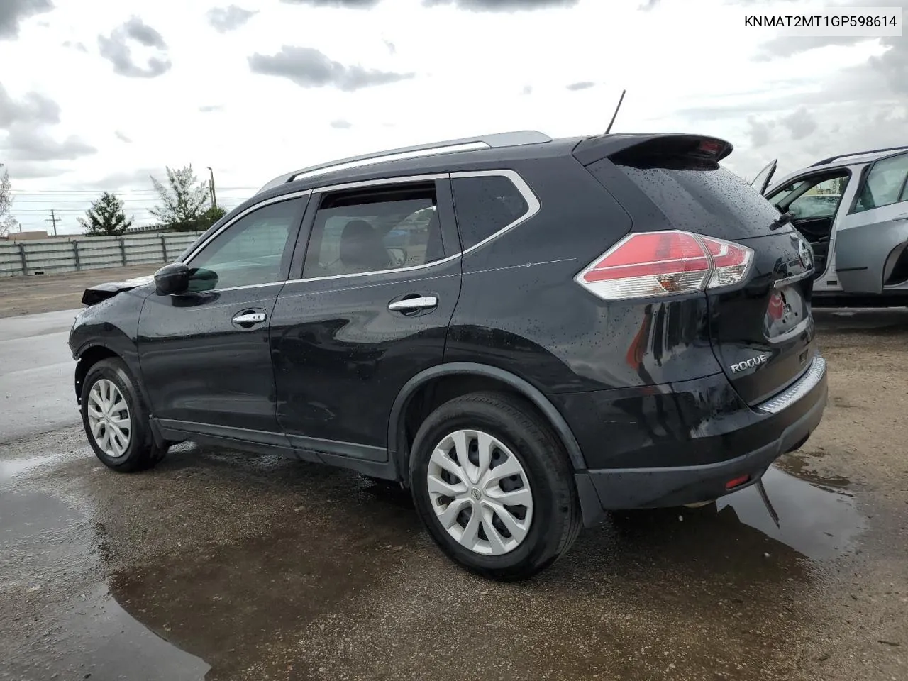 KNMAT2MT1GP598614 2016 Nissan Rogue S