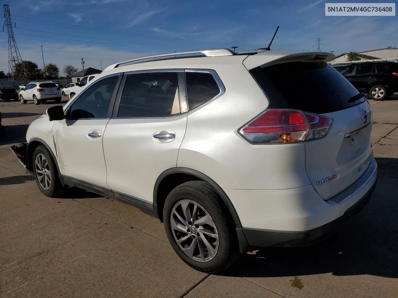 2016 Nissan Rogue S VIN: 5N1AT2MV4GC736408 Lot: 78503094