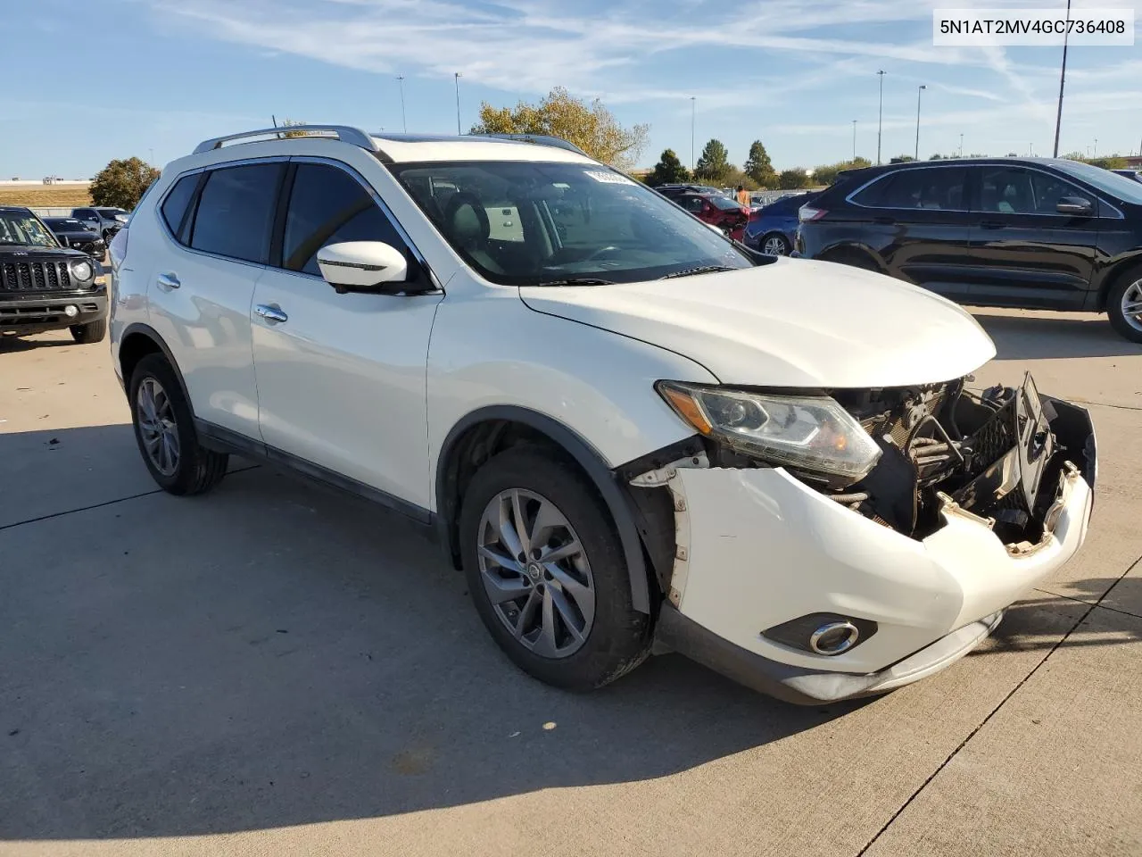 2016 Nissan Rogue S VIN: 5N1AT2MV4GC736408 Lot: 78503094