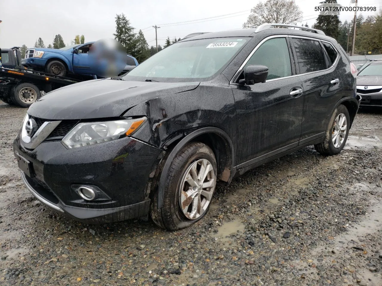 2016 Nissan Rogue S VIN: 5N1AT2MV0GC783998 Lot: 78553224