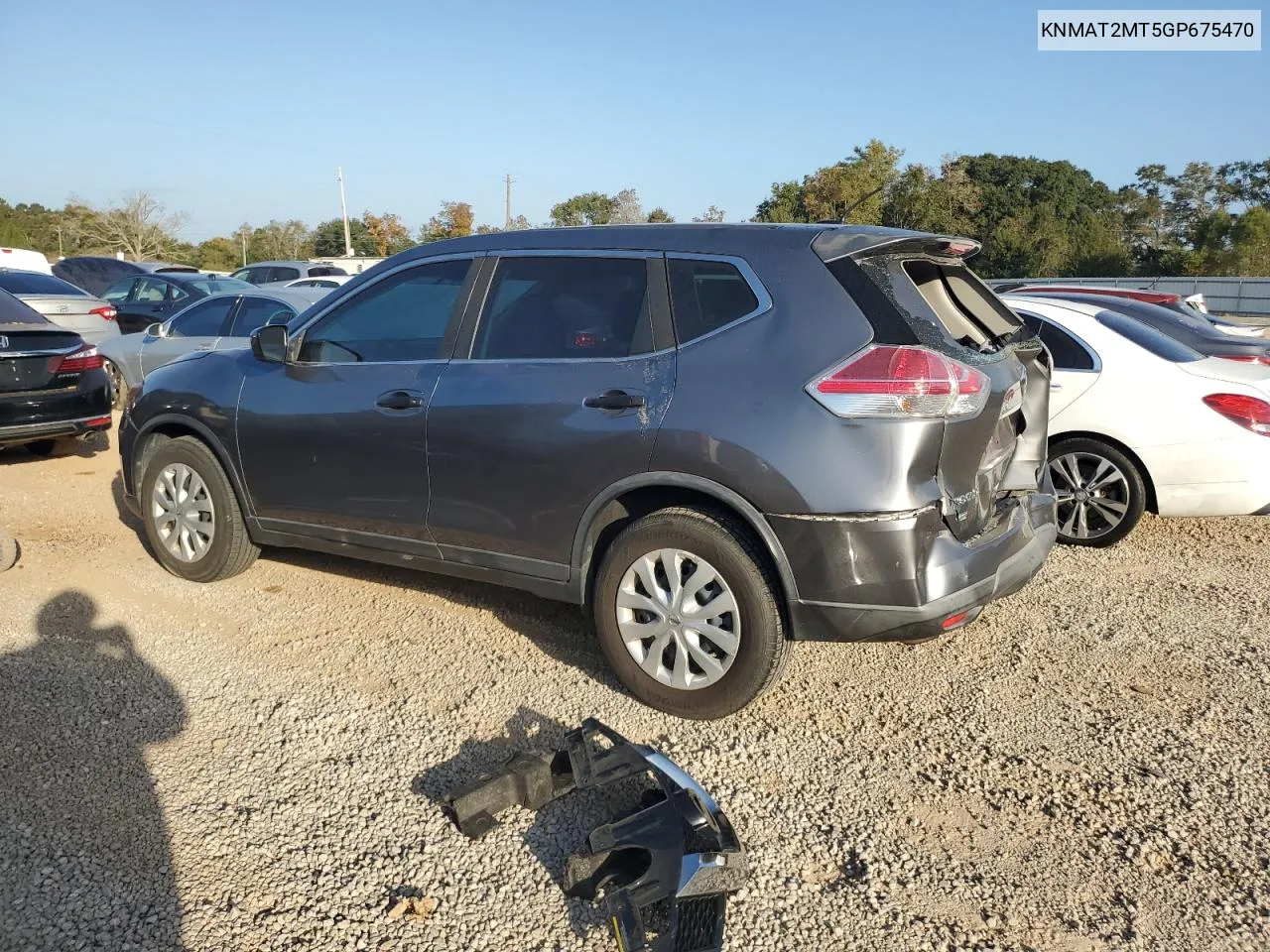 2016 Nissan Rogue S VIN: KNMAT2MT5GP675470 Lot: 78583904