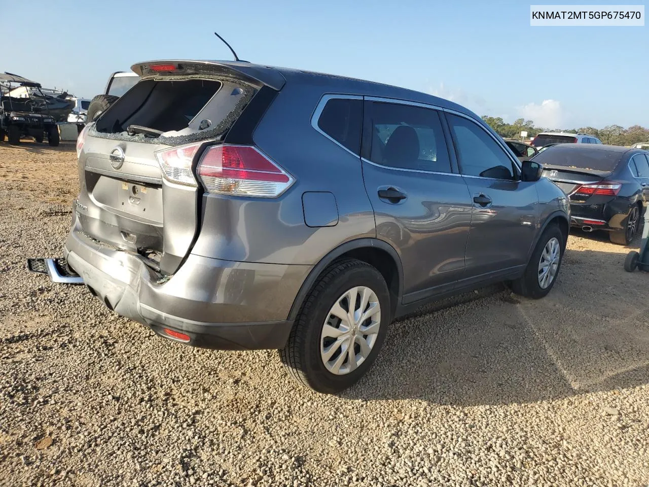 2016 Nissan Rogue S VIN: KNMAT2MT5GP675470 Lot: 78583904