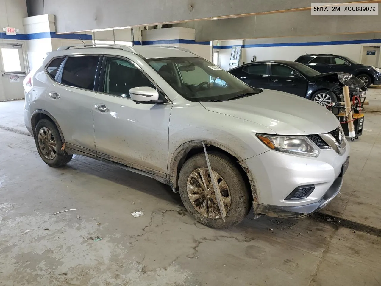 2016 Nissan Rogue S VIN: 5N1AT2MTXGC889079 Lot: 78621444