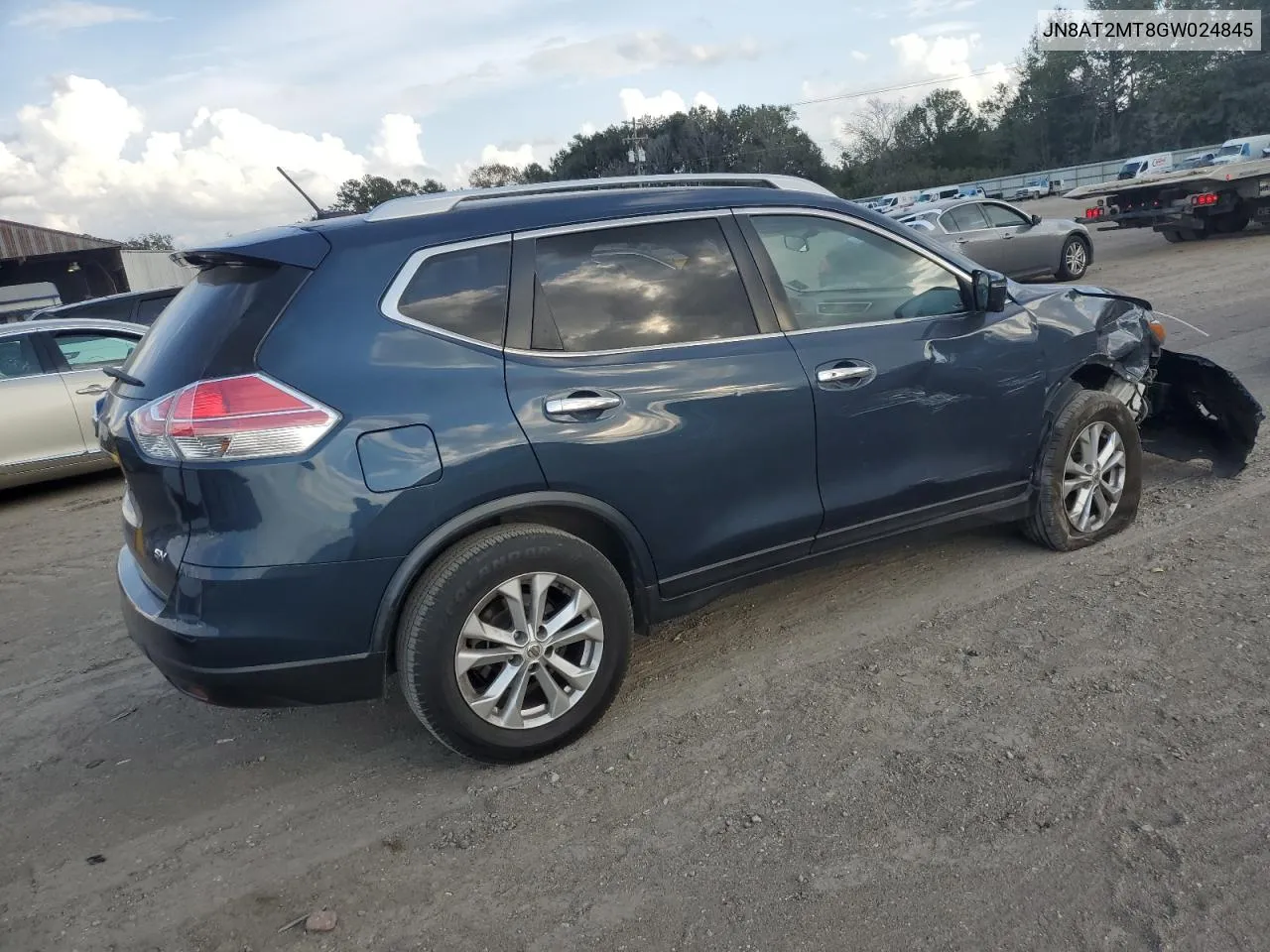 2016 Nissan Rogue S VIN: JN8AT2MT8GW024845 Lot: 78727444