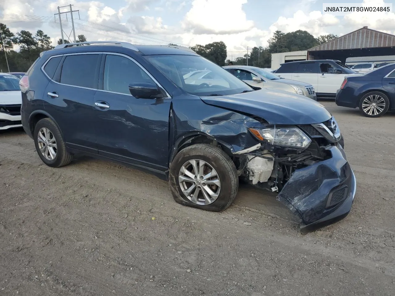 2016 Nissan Rogue S VIN: JN8AT2MT8GW024845 Lot: 78727444