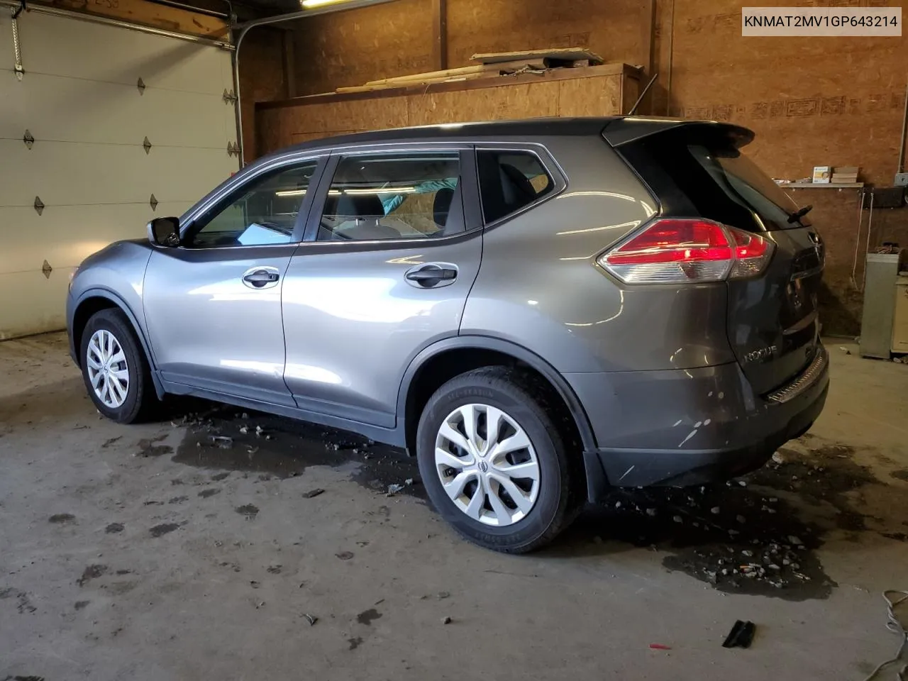 2016 Nissan Rogue S VIN: KNMAT2MV1GP643214 Lot: 78854774