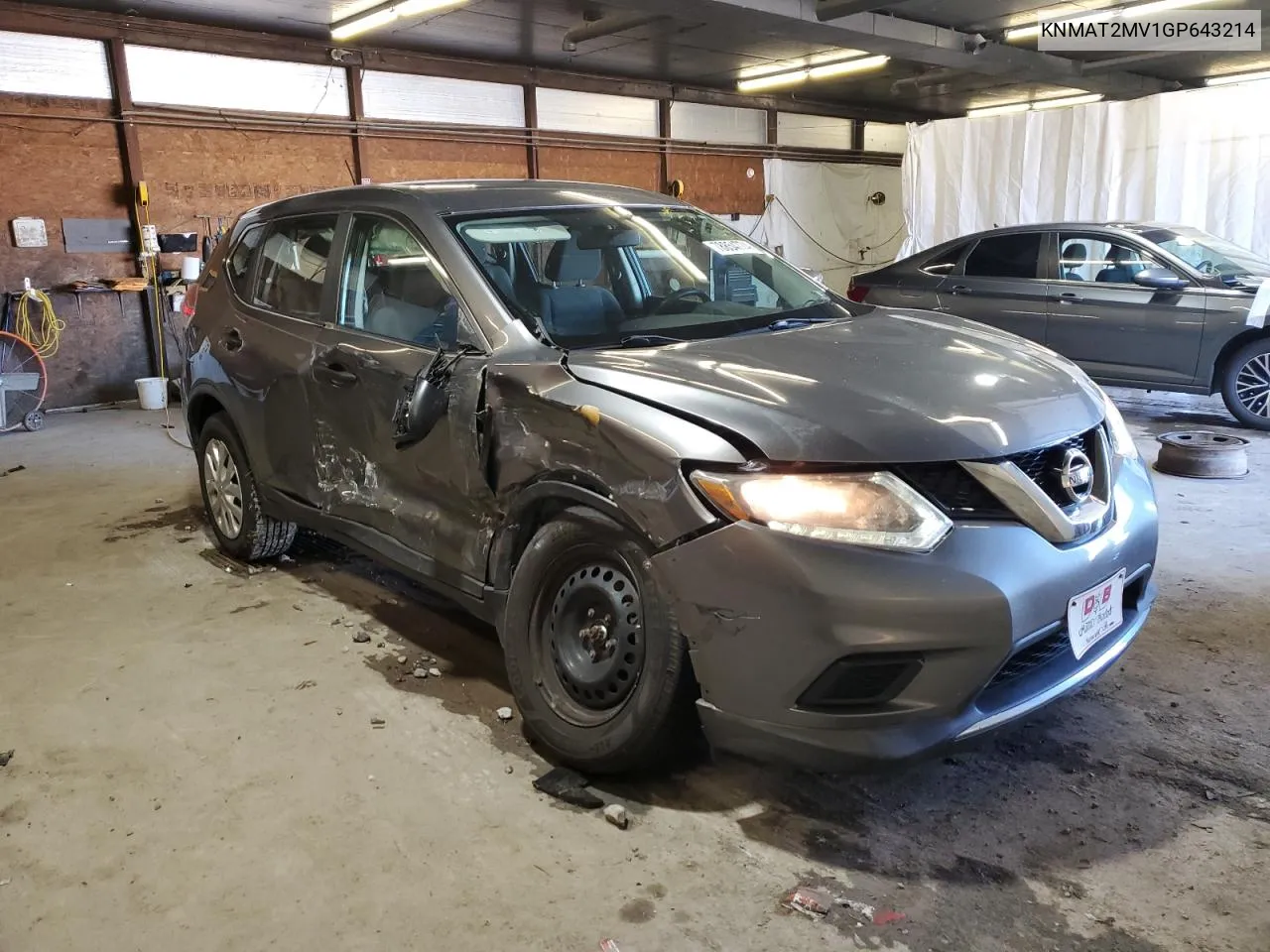 2016 Nissan Rogue S VIN: KNMAT2MV1GP643214 Lot: 78854774