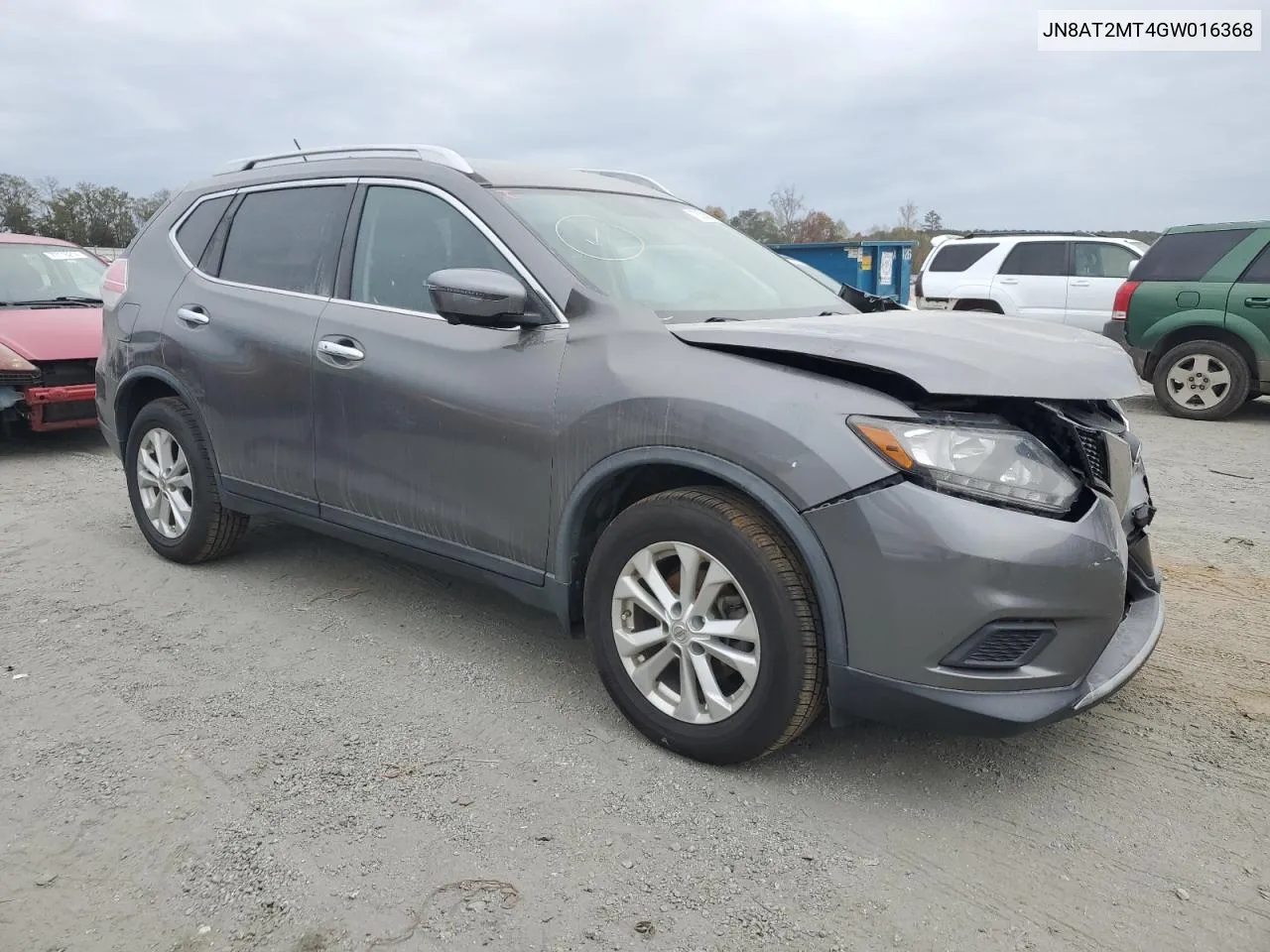 2016 Nissan Rogue S VIN: JN8AT2MT4GW016368 Lot: 79200024