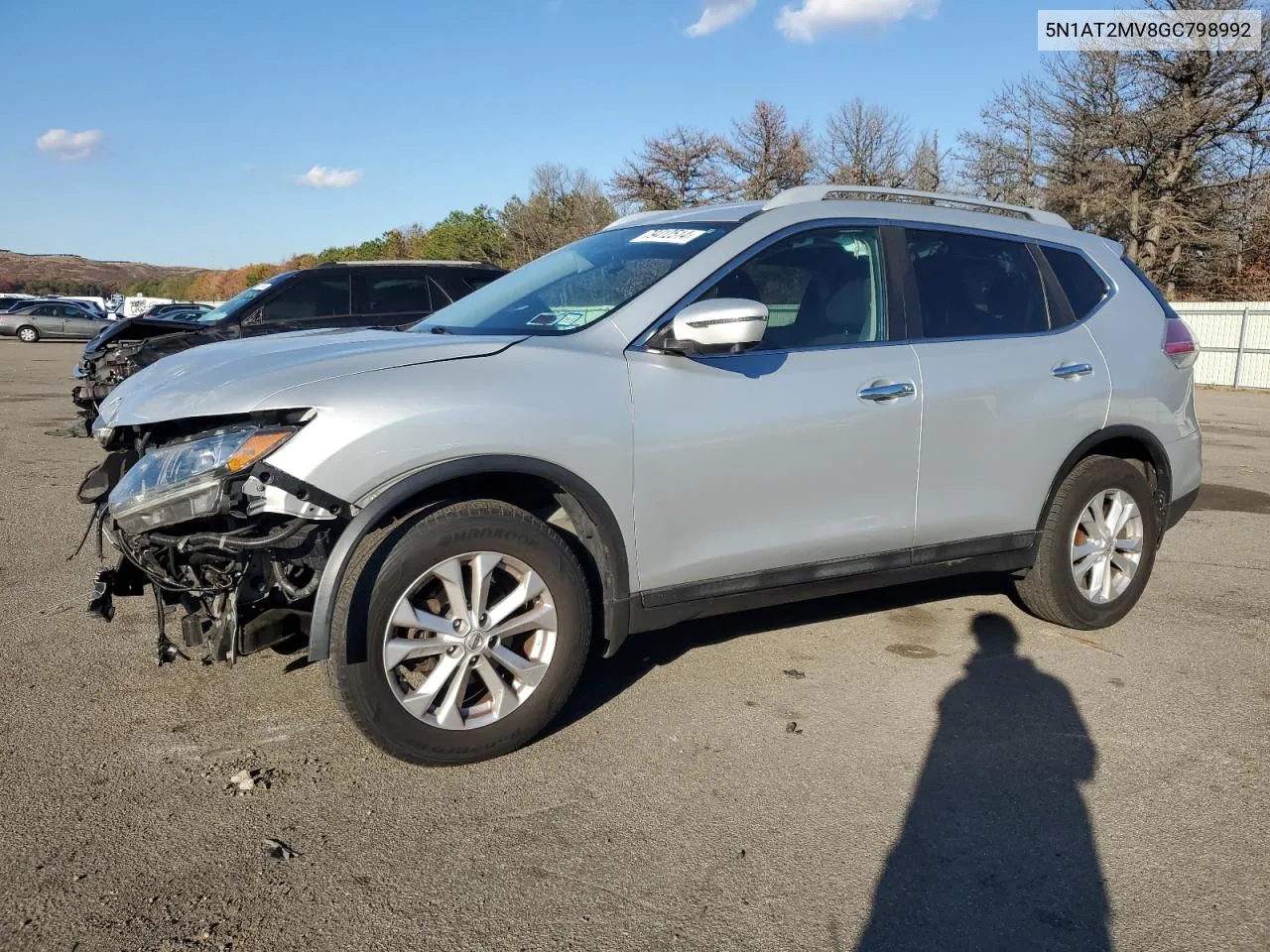 2016 Nissan Rogue S VIN: 5N1AT2MV8GC798992 Lot: 79412514