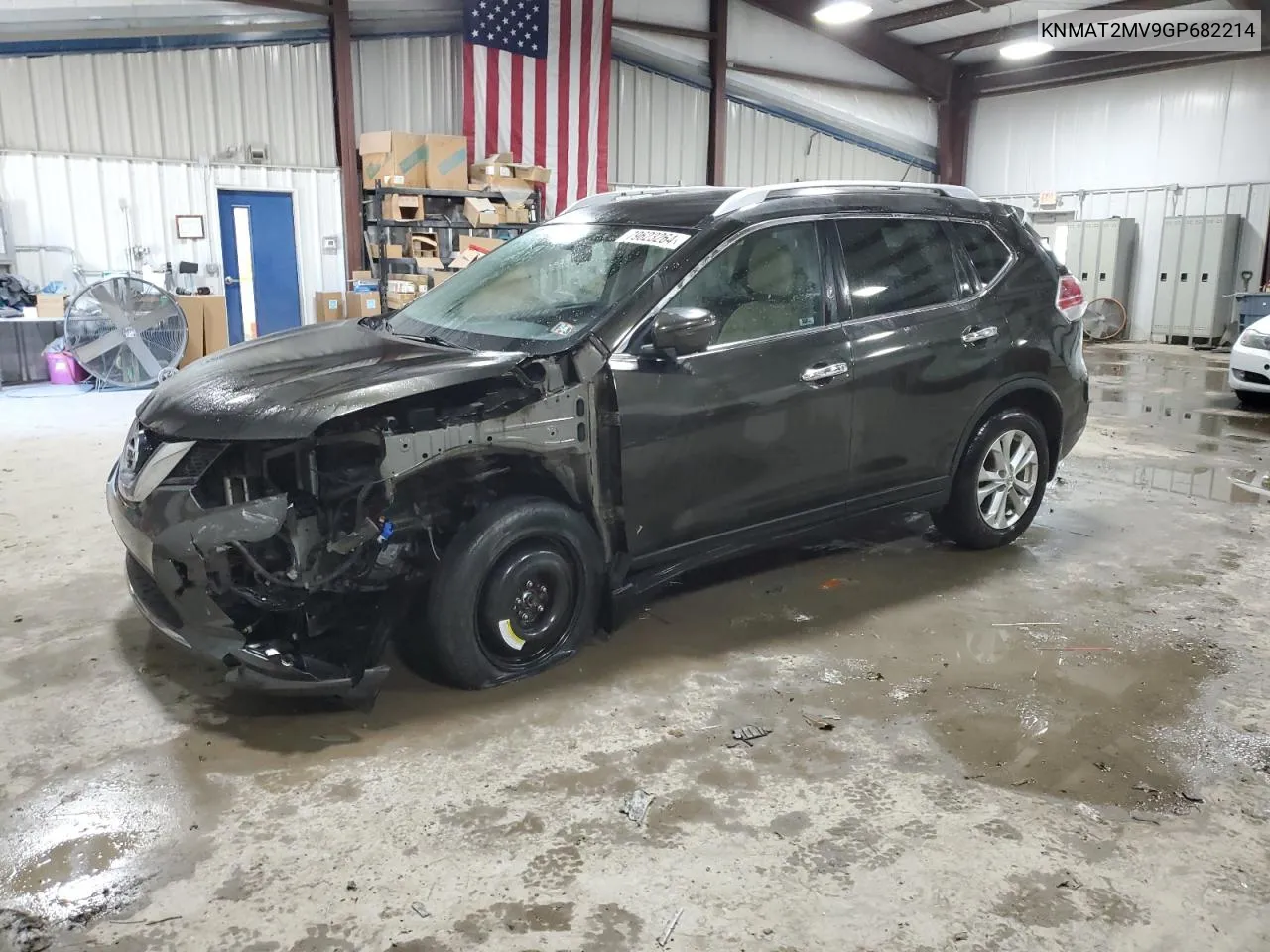 2016 Nissan Rogue S VIN: KNMAT2MV9GP682214 Lot: 79623264