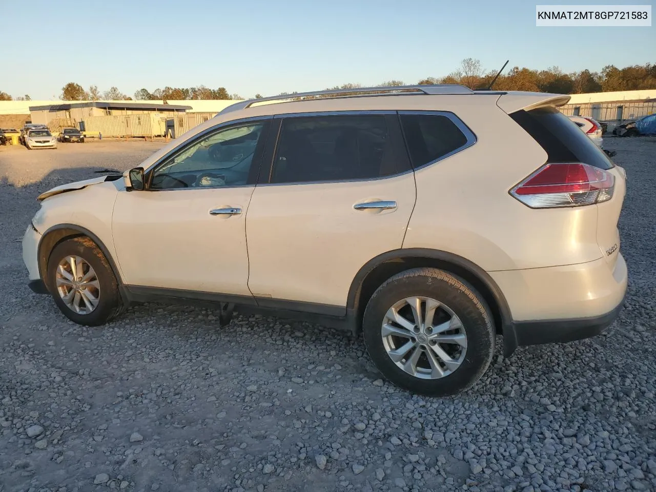 2016 Nissan Rogue S VIN: KNMAT2MT8GP721583 Lot: 79836944