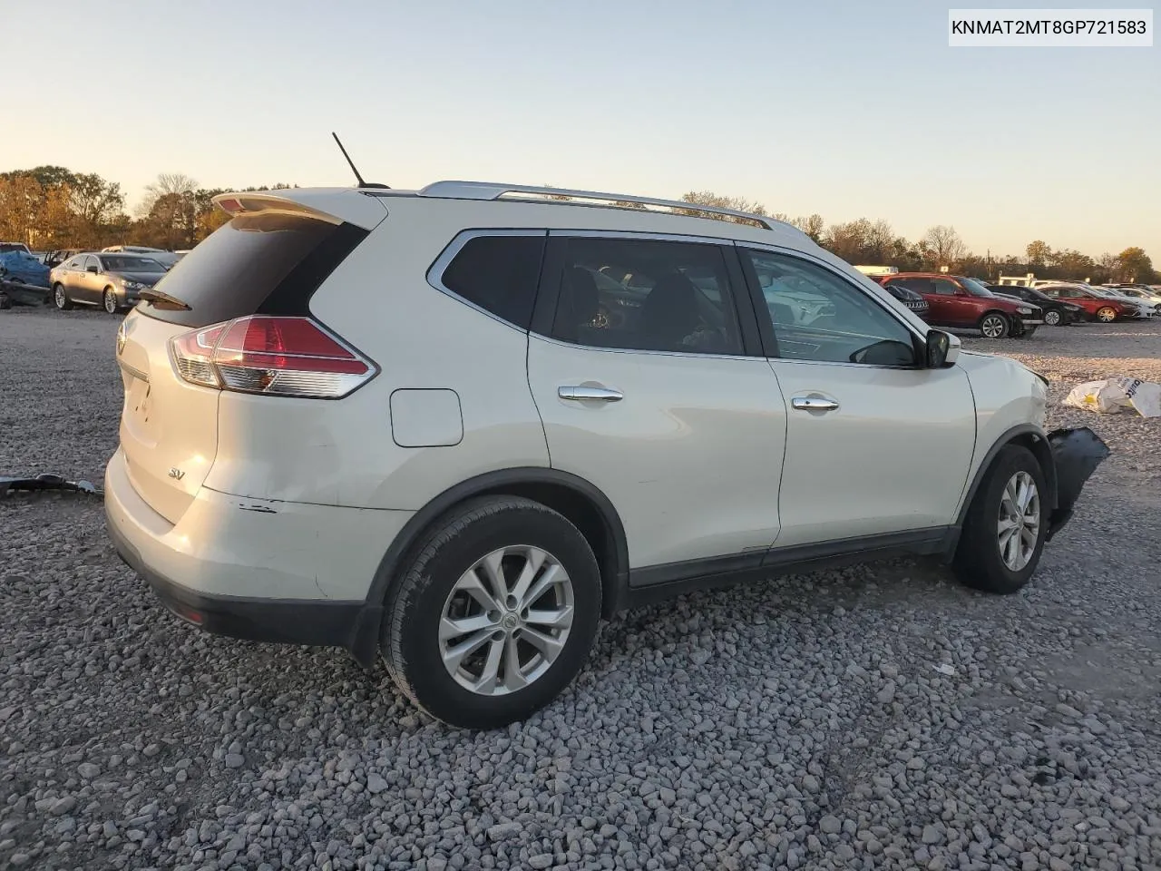 2016 Nissan Rogue S VIN: KNMAT2MT8GP721583 Lot: 79836944