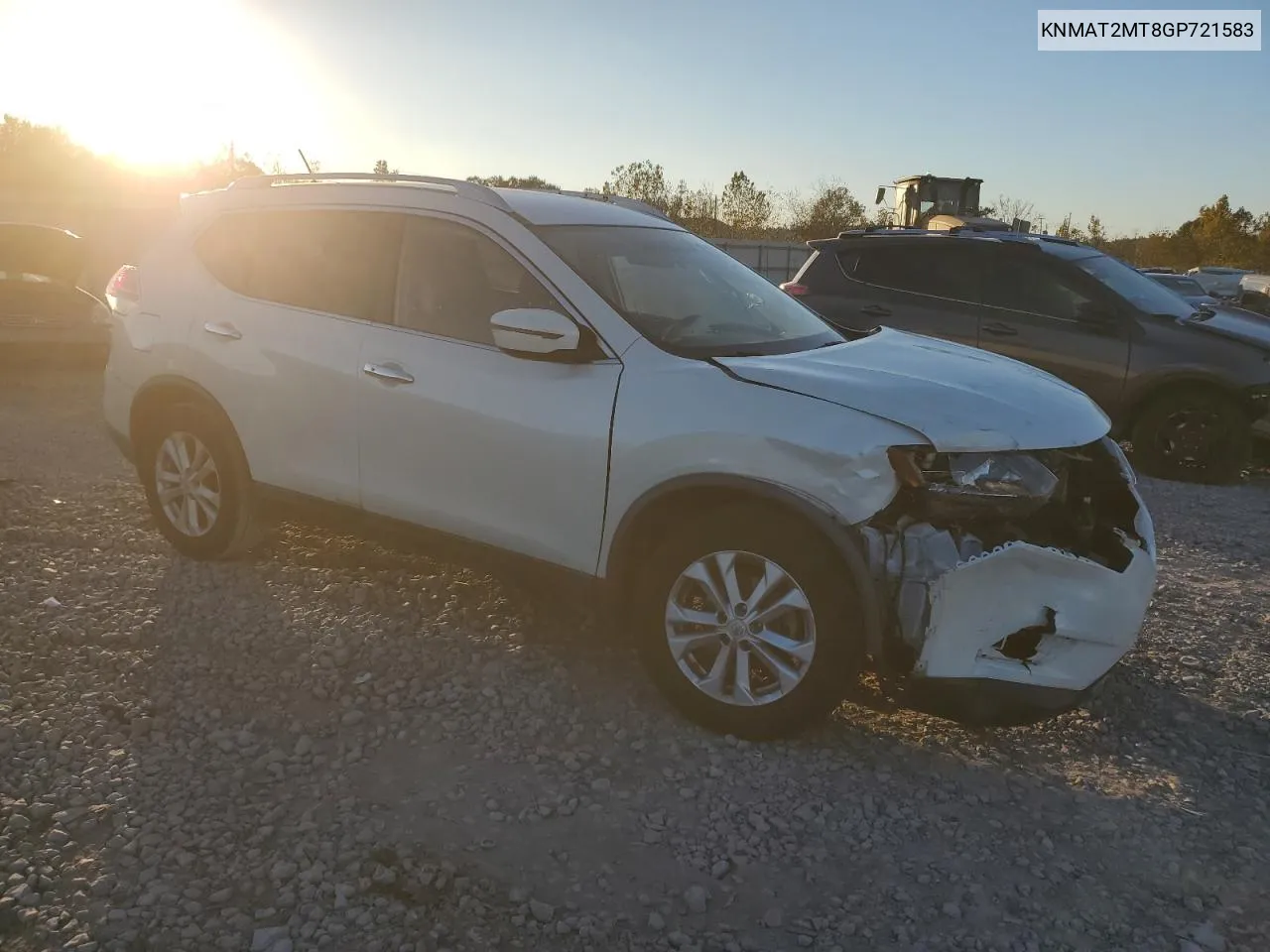 2016 Nissan Rogue S VIN: KNMAT2MT8GP721583 Lot: 79836944