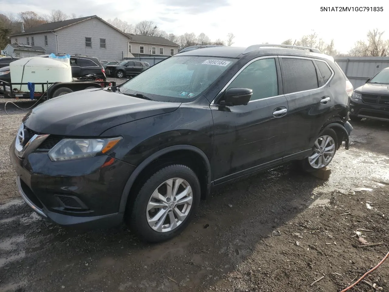 2016 Nissan Rogue S VIN: 5N1AT2MV1GC791835 Lot: 79892184