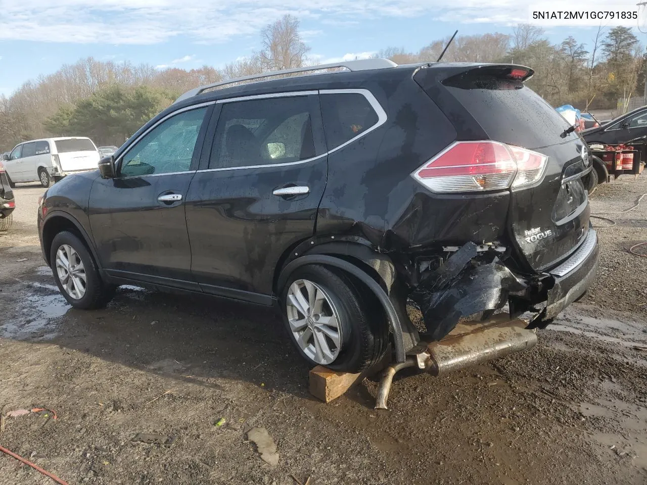 2016 Nissan Rogue S VIN: 5N1AT2MV1GC791835 Lot: 79892184