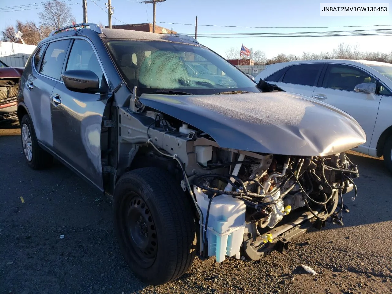 2016 Nissan Rogue S VIN: JN8AT2MV1GW136453 Lot: 80465993