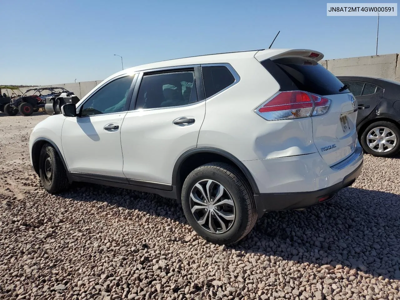 2016 Nissan Rogue S VIN: JN8AT2MT4GW000591 Lot: 80532624