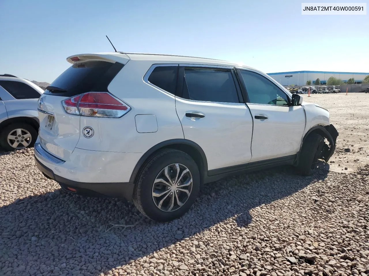 2016 Nissan Rogue S VIN: JN8AT2MT4GW000591 Lot: 80532624